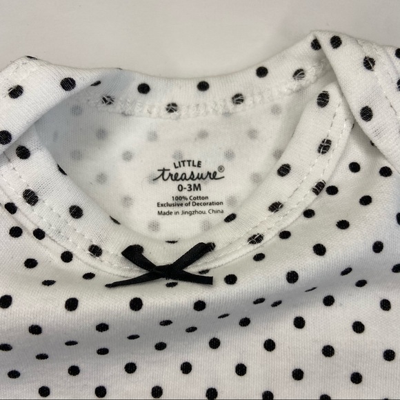 Little Treasure Girl Bodysuit 0-3M Set of 4 - Picture 2 of 9